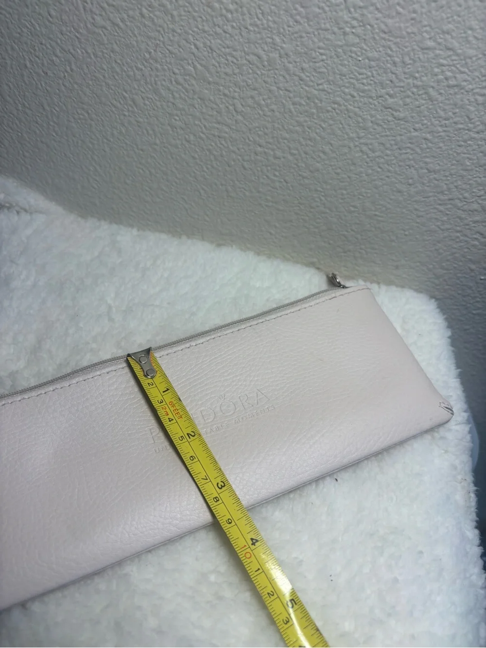 🌸 RARE Pandora Blush Pink Genuine Leather Travel Pouch 🌸
